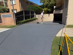 fineline painting brookvale driveway sealing grey finish